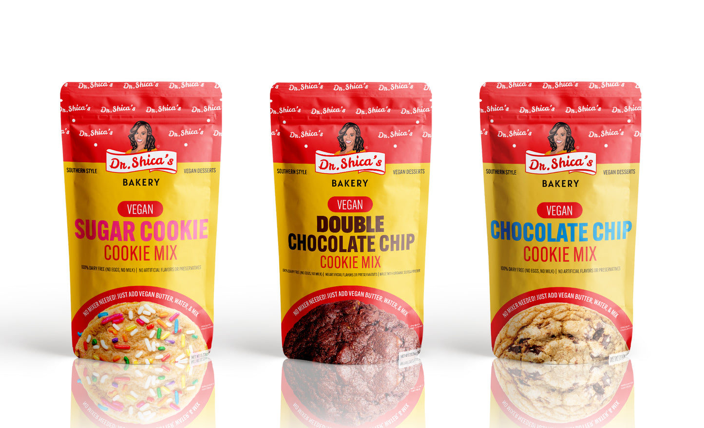 Vegan Cookie Mixes- 2 Pack (Free Shipping)- Chocolate Chip & Sugar